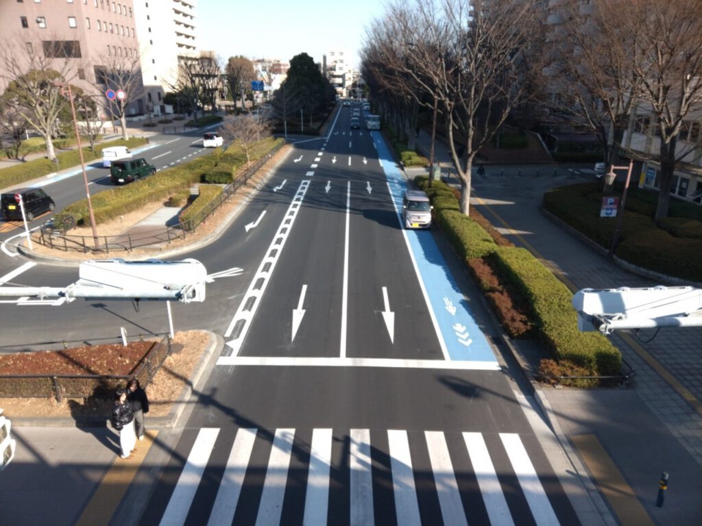 舗装工事 路面補修工事（6四の13）及び自転車通行空間整備工事（6四－1） 施工実績