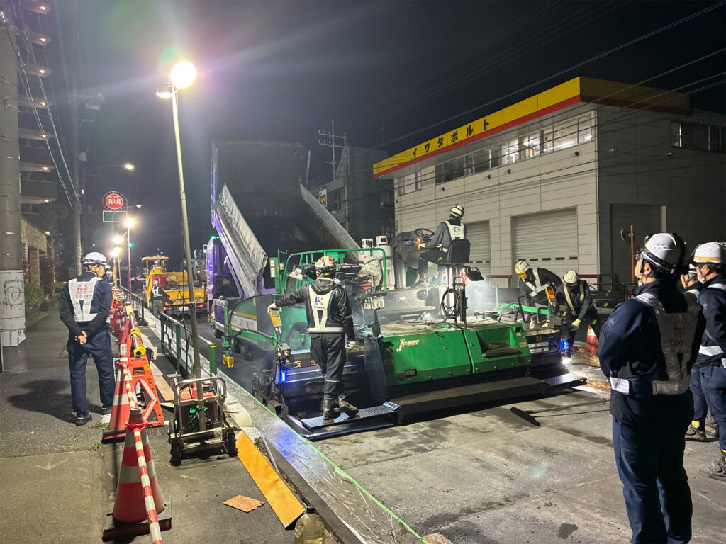舗装工事 電線共同溝設置に伴う道路排水管工事（５都道２９－柴崎町5工区、福島町1・2工区） 完成写真